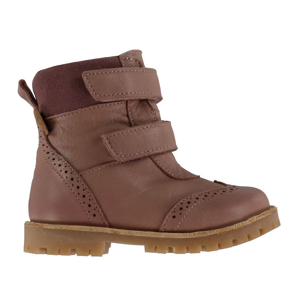 Pom Pom Vinterstøvler - Broque Velcro Boot Tex - Dark Rose