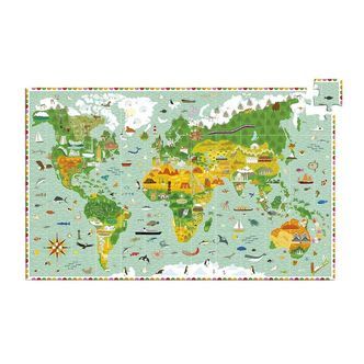 Djeco Puslespil - 200 Brikker - Jorden Rundt