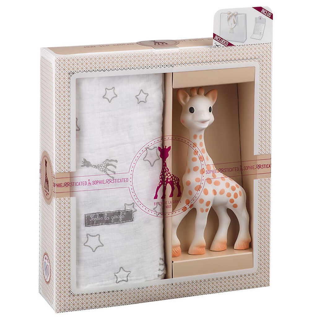 Sophie la Girafe Gaveæske - Bidering/Stofble