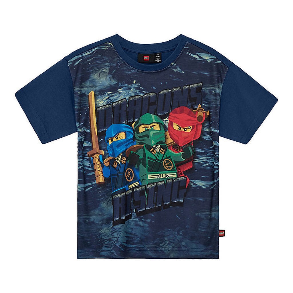 LEGOÂ® Ninjago T-shirt - LWTaffy 302 - Mørkeblå m. Print