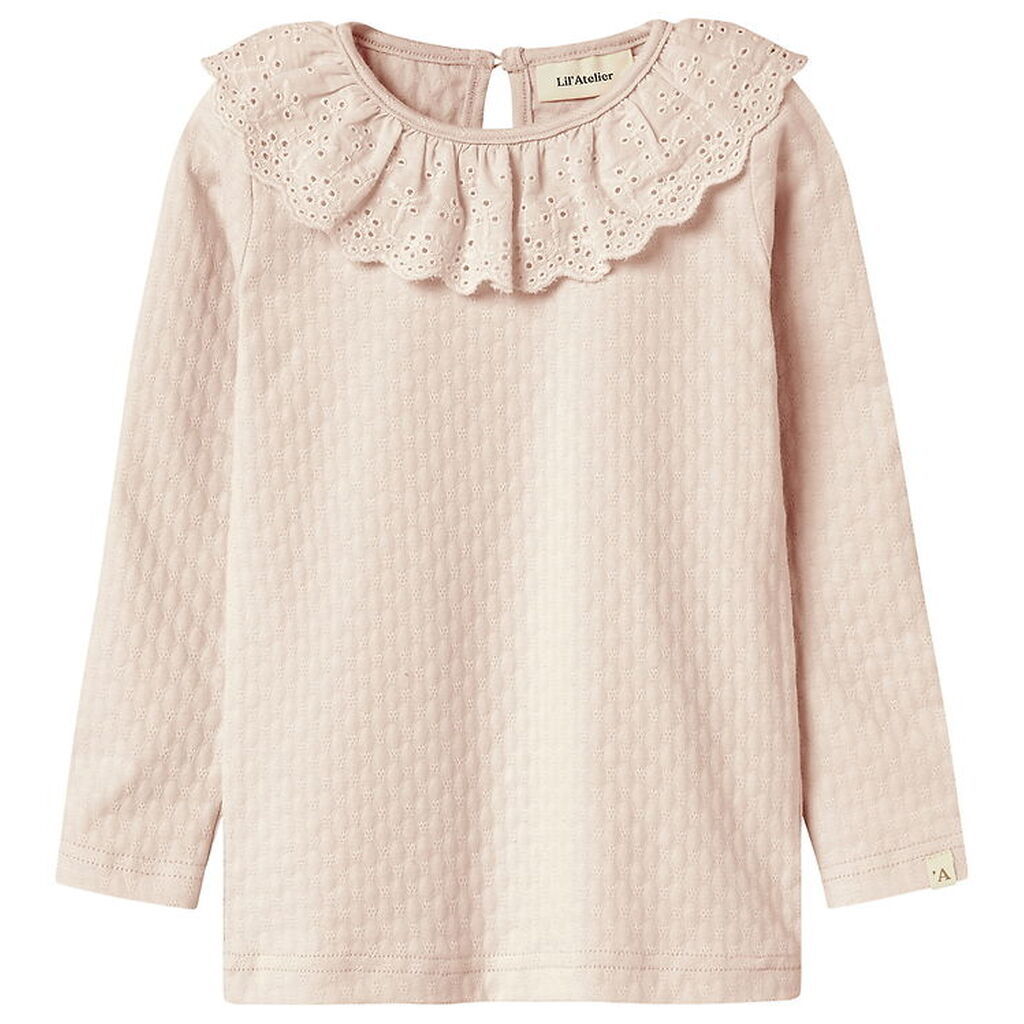 Lil' Atelier Bluse - Slim - NmfKira - Silver Peony