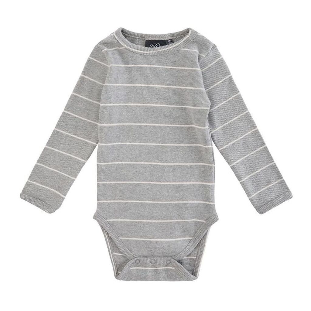 Sofie Schnoor Body l/æ - Stribet - Grey Melange