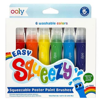 Ooly Plakatmaling - Pensel - 6 stk - Easy Squeezy