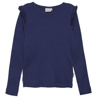 Minymo Bluse - Rib - Dark Navy