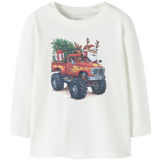 Name It Bluse - NmmVosmas - Cloud Dancer/Santa