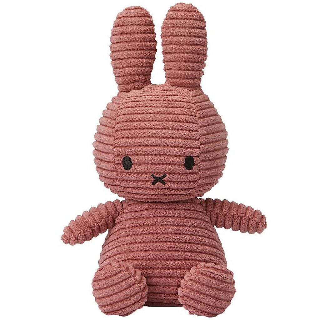 Bon Ton Toys Bamse - 23 cm - Miffy Sitting - Corduroy Dusty Rose