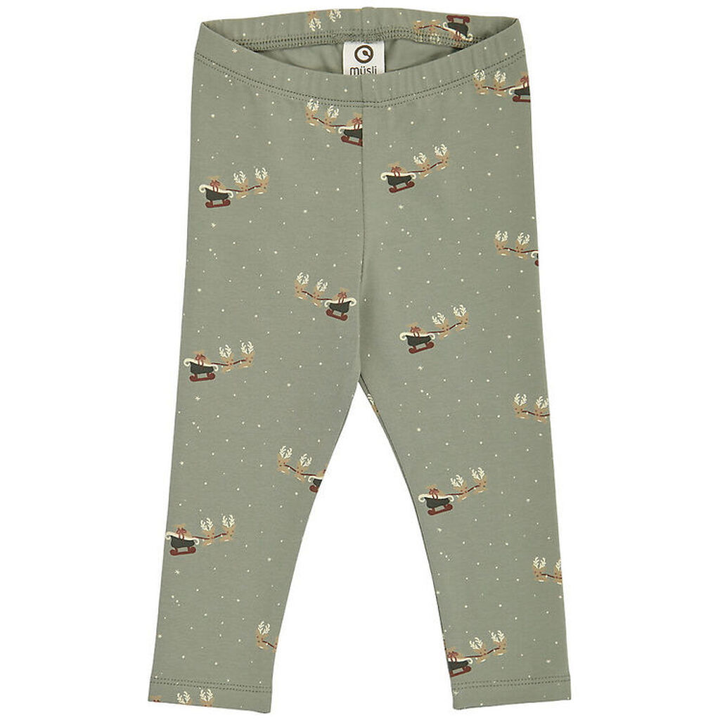 Müsli Leggings - Christmas - Shadow/Deep Green/Balsam Cream