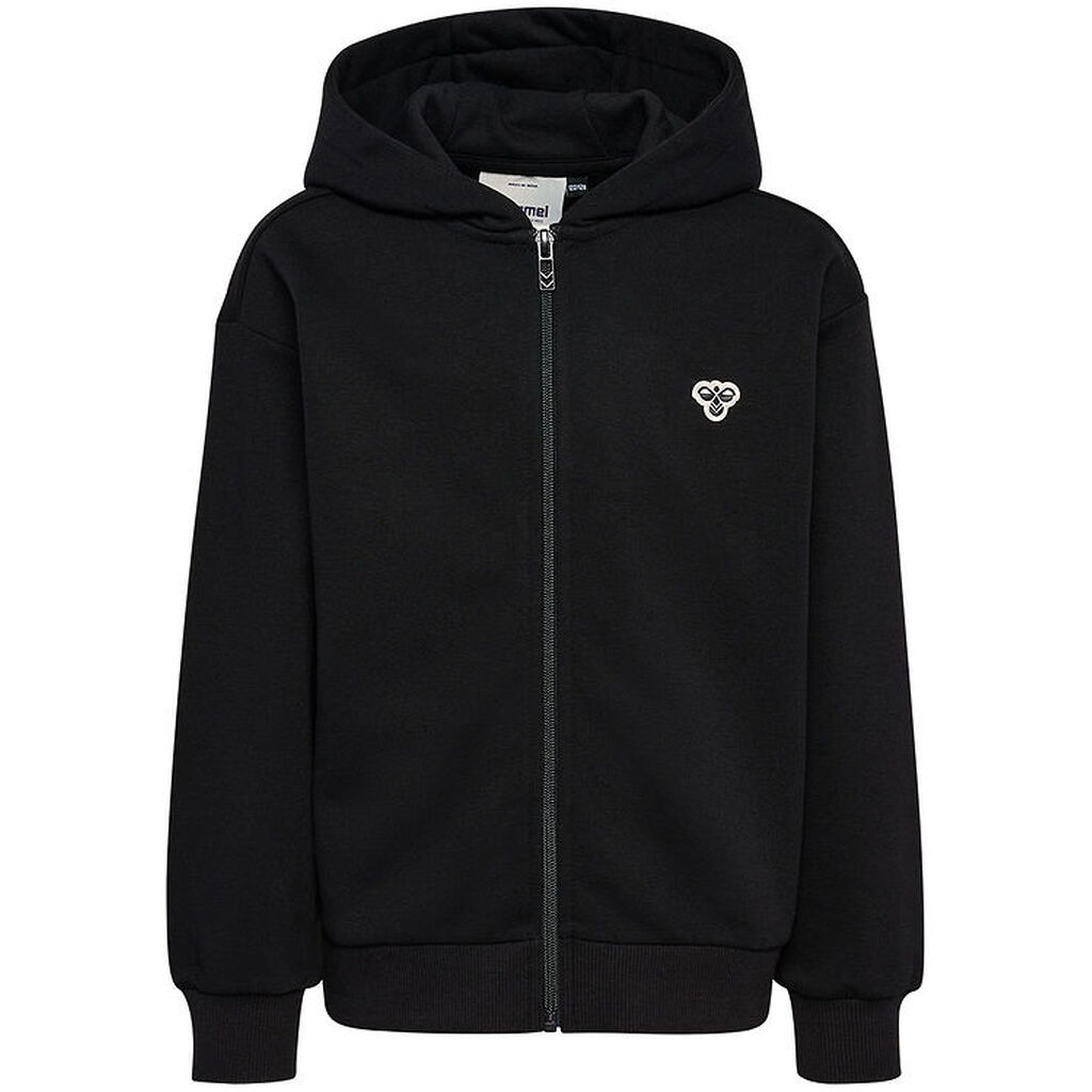 Hummel Cardigan - hmlJR Loose Zip - Sort m. Logo