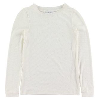 Grunt Bluse - Adoette - Hvid m. Glimmer