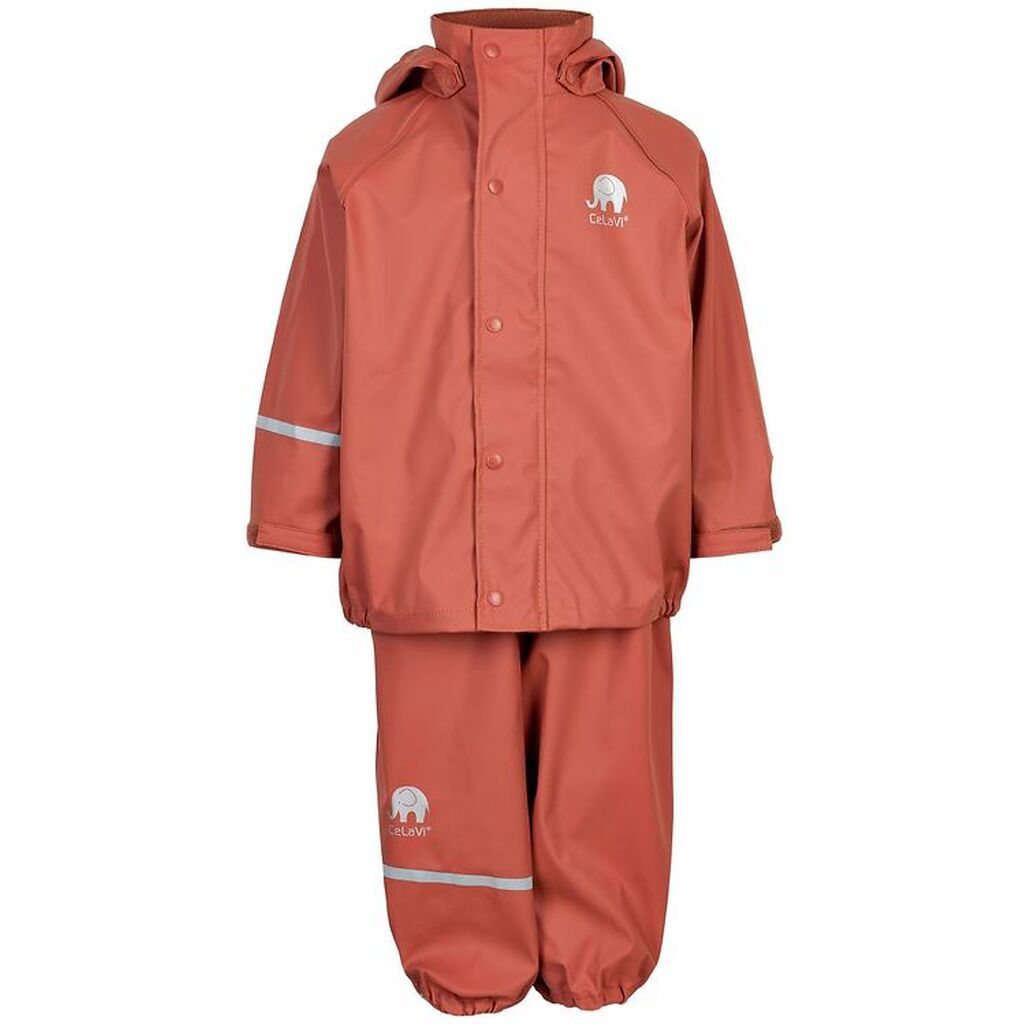 CeLaVi Regntøj m. Seler - PU - Redwood
