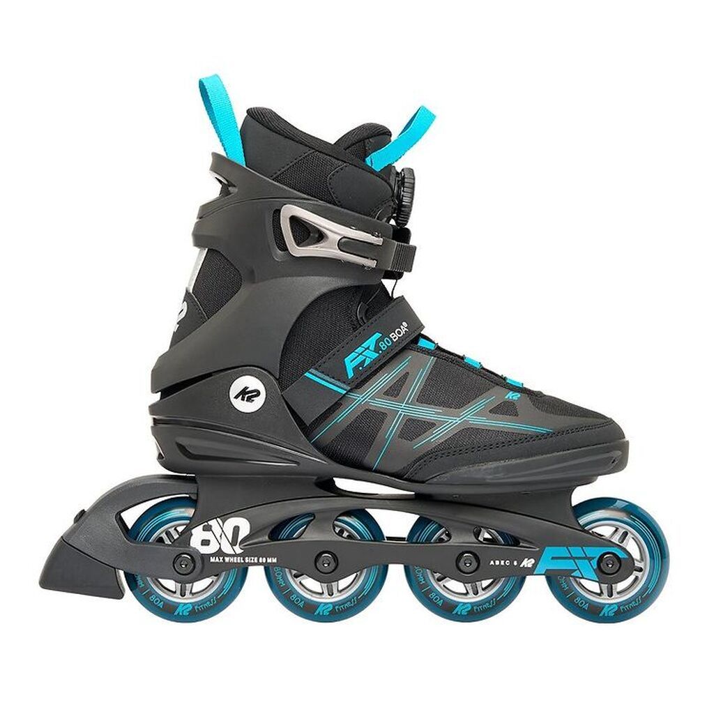 K2 Rulleskøjter - F.I.T. 80 Boa - Blå/Sort - Inliner
