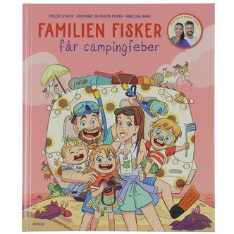 Alvilda Bog - Familien Fisker - Får Campingfeber - Dansk