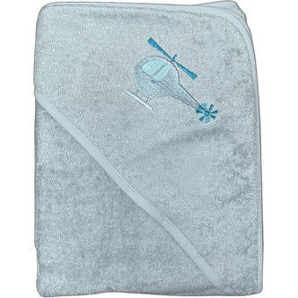 Nørgaard Madsens Babyhåndklæde - 100x100 cm - Dusty Green m. Hel