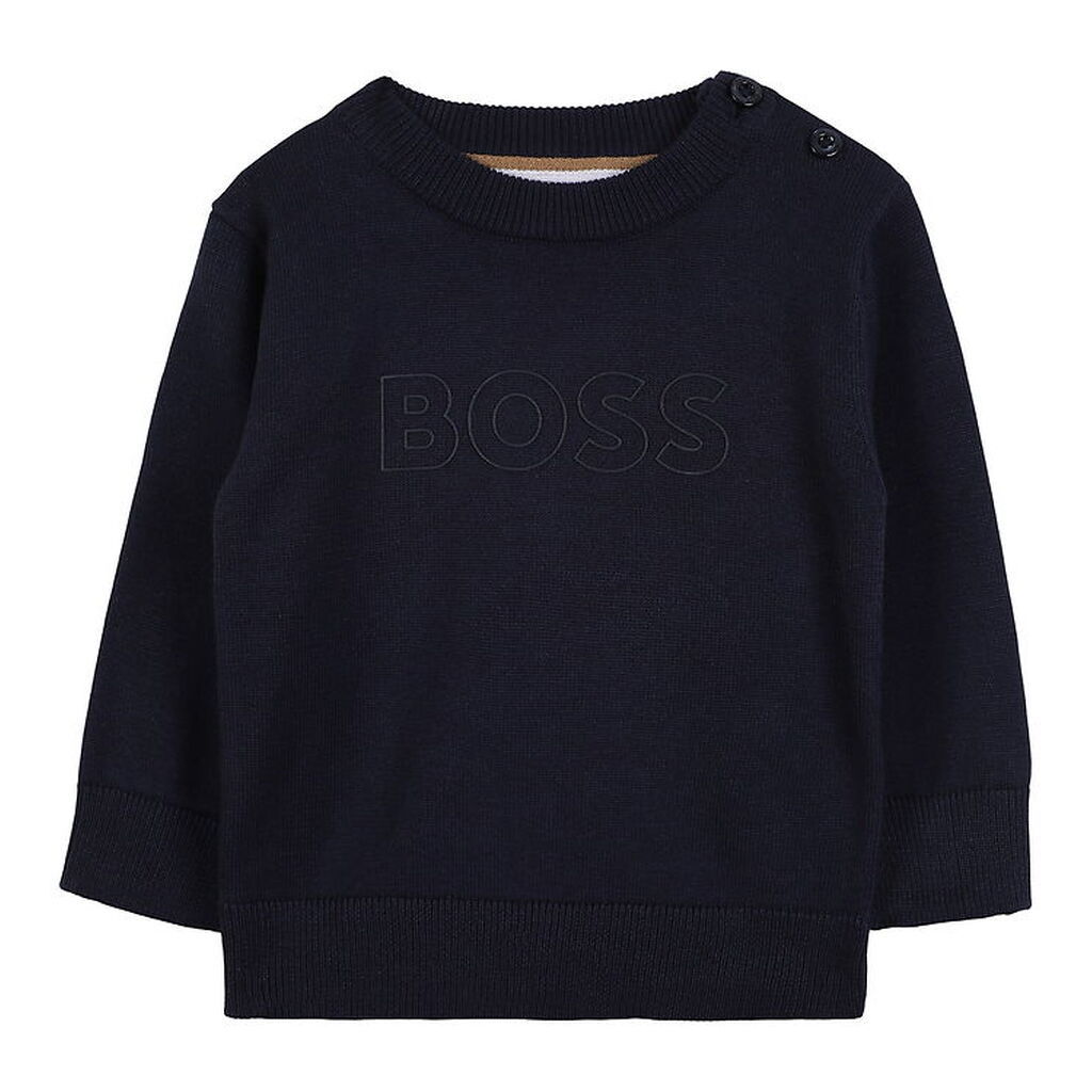 BOSS Bluse - Strik - Navy