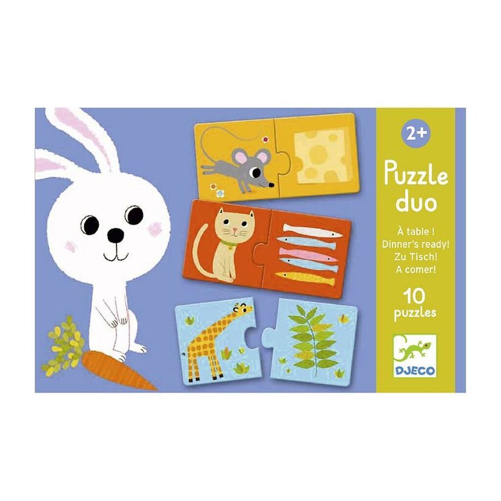 Djeco Puslespil - Hvem Spiser Hvad?