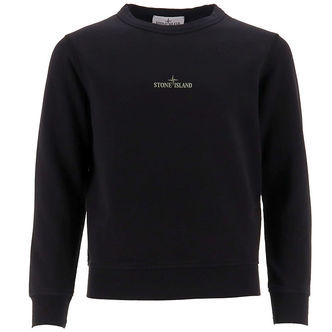 Stone Island Sweatshirt - Sort m. Logo