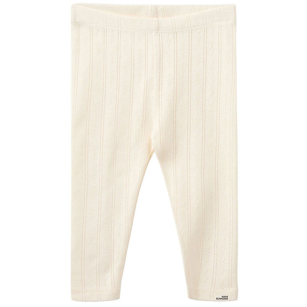 Sofie Schnoor Leggings - Nalinesb - Off White m. hulmønster