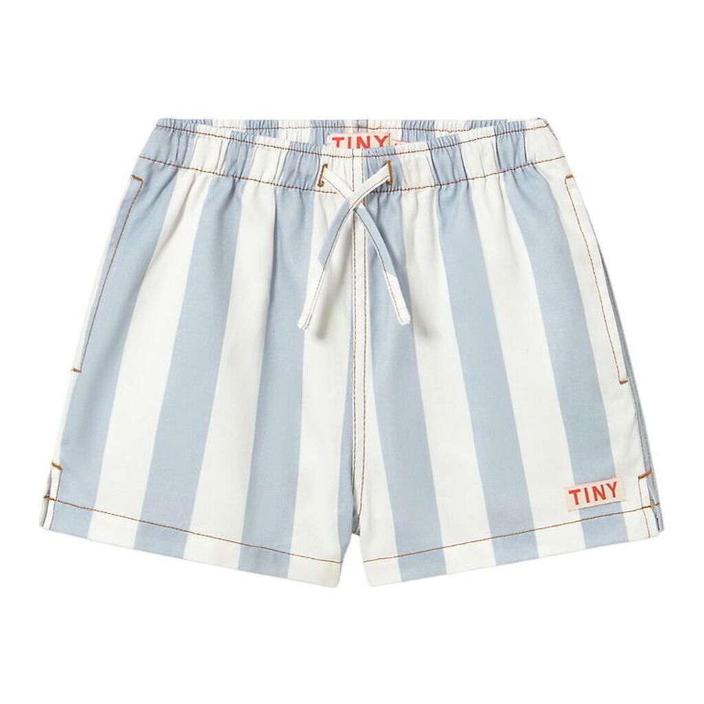 Tiny Cottons Shorts - Washed Blue/Hvidstribet