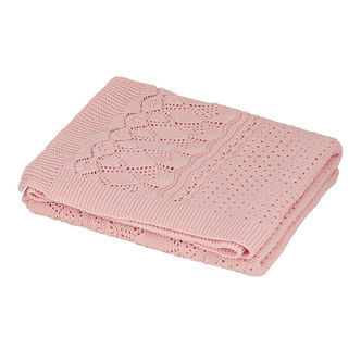 Cam Cam Babytæppe - Strik - Pointelle - Sorbet