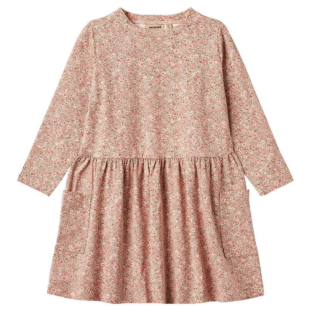 Wheat Kjole - Bessie - Rose Dust Flower Meadow