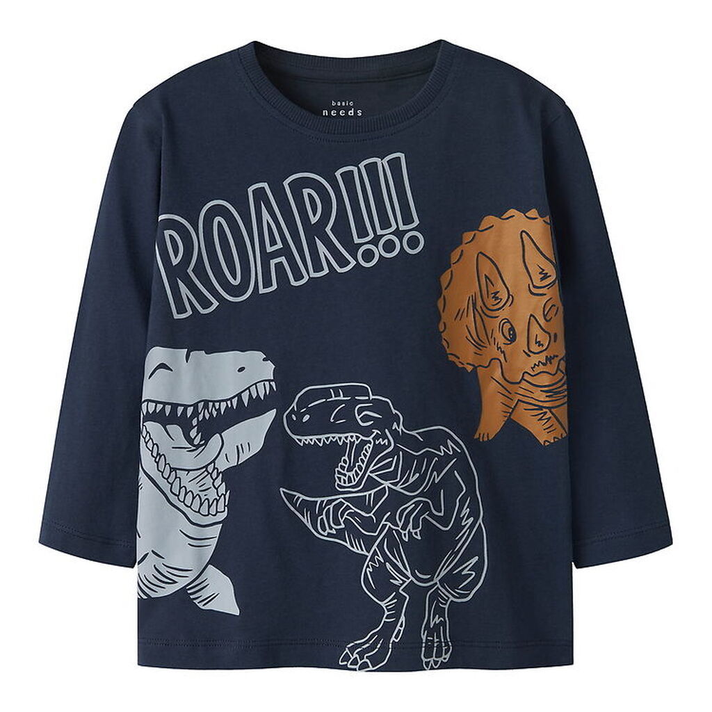 Name It Bluse - NmmVilasse - Navy Blazer/Roar