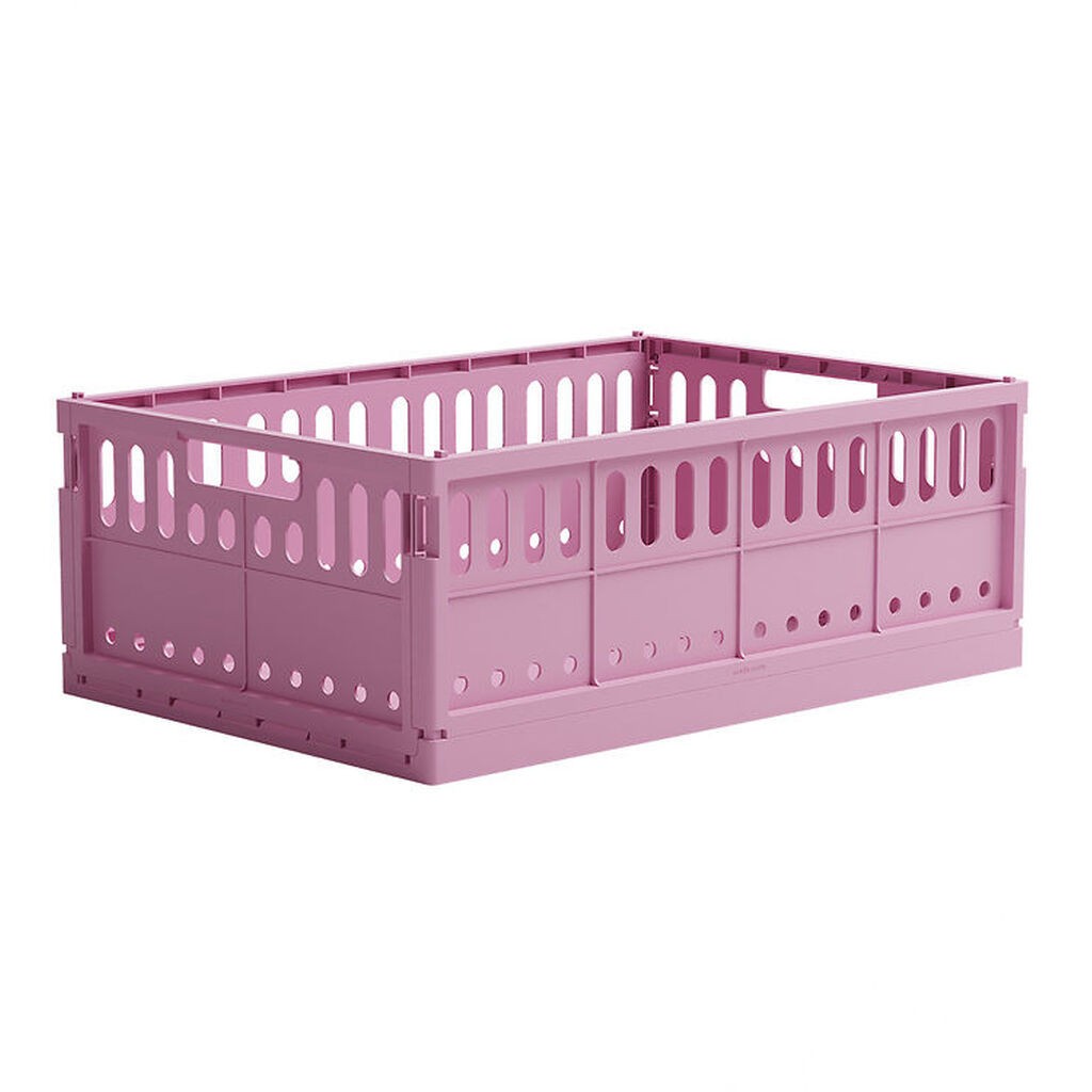 Made Crate Foldekasse - Maxi - 48x33x17,5 cm - Soft Fuchsia