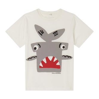 Stella McCartney Kids T-shirt - Hvid m. Haj