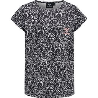Hummel T-shirt - hmlNanna - Sort/Hvid