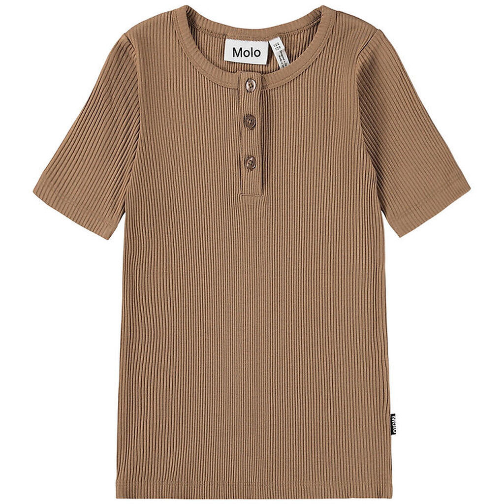 Molo T-shirt - Rib - Rosey - Cocoa Bean