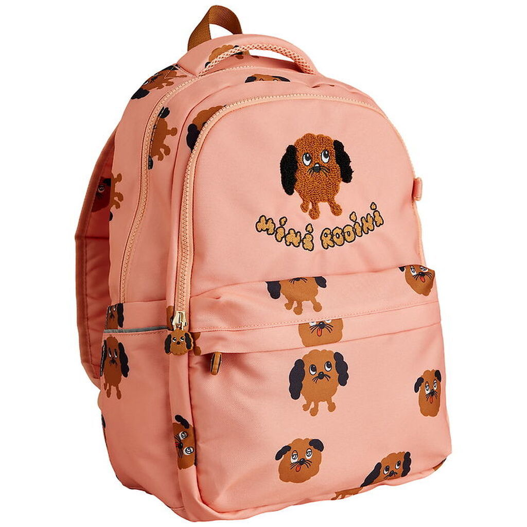 Mini Rodini Skoletaske - Doggies - Pink
