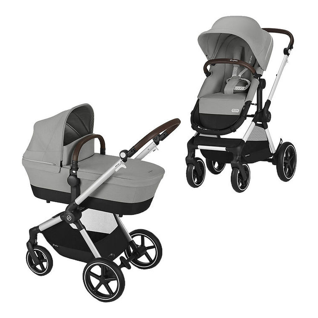 Cybex Klapvogn/Barnevogn - Eos Lux - 2-i-1 - Stone Grey