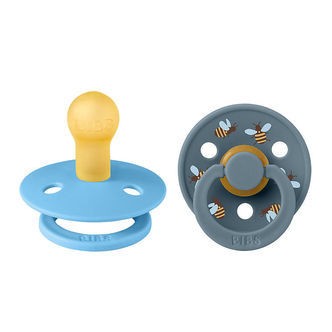 BIBS Colour Sutter - Str. 1 - 2-pak - Rund - Breeze Mix