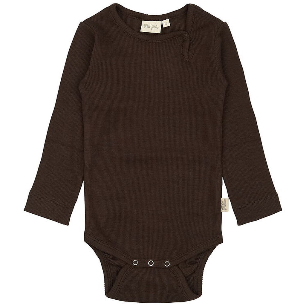 Petit Piao Body l/æ - Rib - Modal - Coffee Bean
