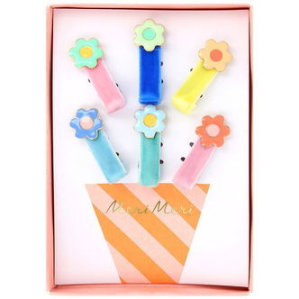 Meri Meri Hårclips - 6-pak - Daisy