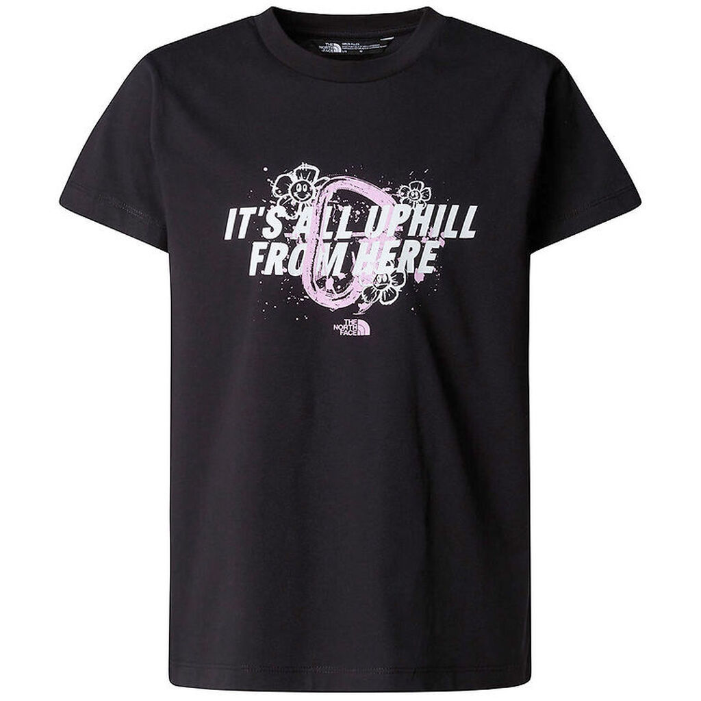 The North Face T-shirt - Graphic Relaxed - Sort m. Rosa/Hvid