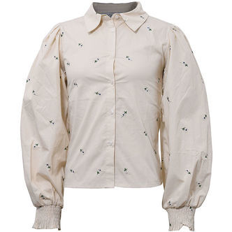 Hound Skjorte - Off White m. Blomster