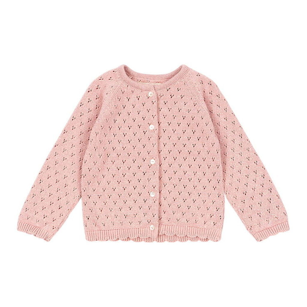 Konges Sløjd Cardigan - Strik - Mellow Rose m. Hulmønster
