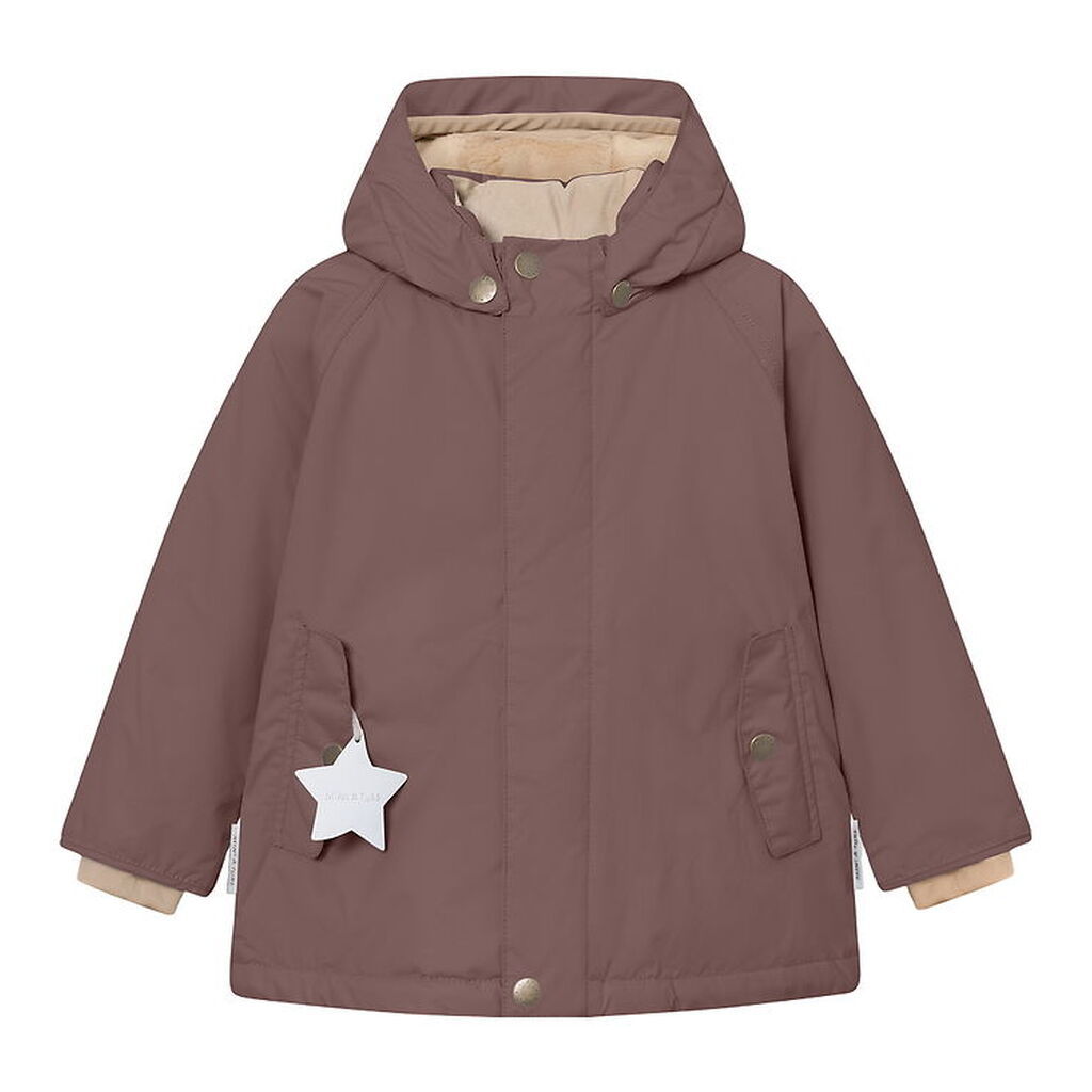Mini A Ture Vinterjakke - MatWally Fleece - Peppercorn Plum