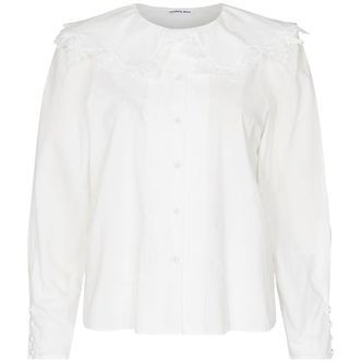 Designers Remix Skjorte - Sandra Lace Collar - Cream