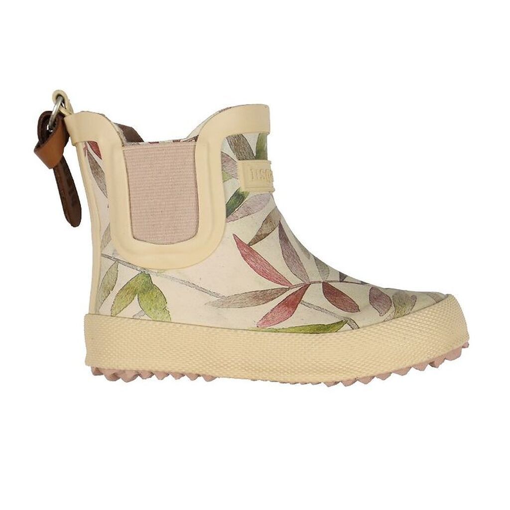 Bisgaard Gummistøvler - Kort - Beige Leaves