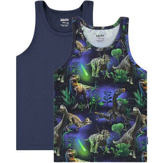Molo Undertrøjer - Jayden - 2-pak - Dino Galaxy
