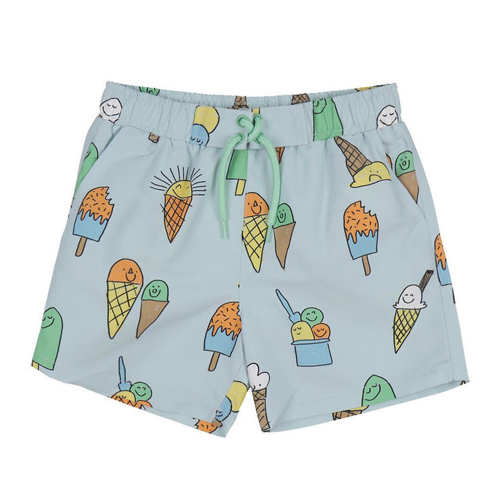 Stella McCartney Kids Badeshorts - Lyseblå m. Is