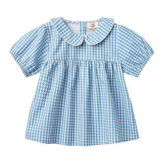 Copenhagen Colors T-shirt - Houndstooth - Blå