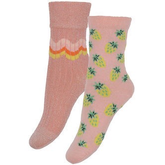 Molo Strømper - Nomi - 2-pak - Warm Coral