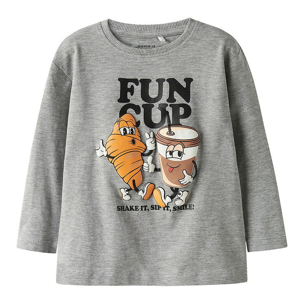 Name It Bluse - NmmRasmus - Grey Melange