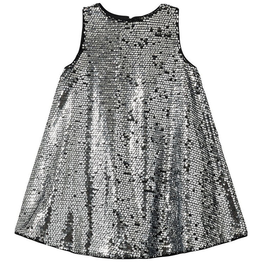 Sofie Schnoor Kjole - SallySK - Silver m. Pailletter