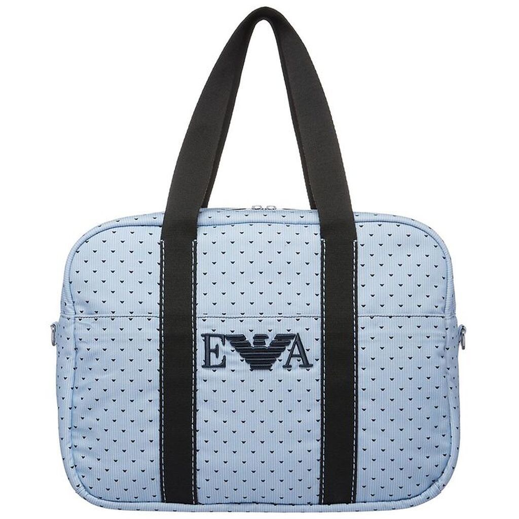 Emporio Armani Pusletaske - Lyseblå/Navy m. Logoer