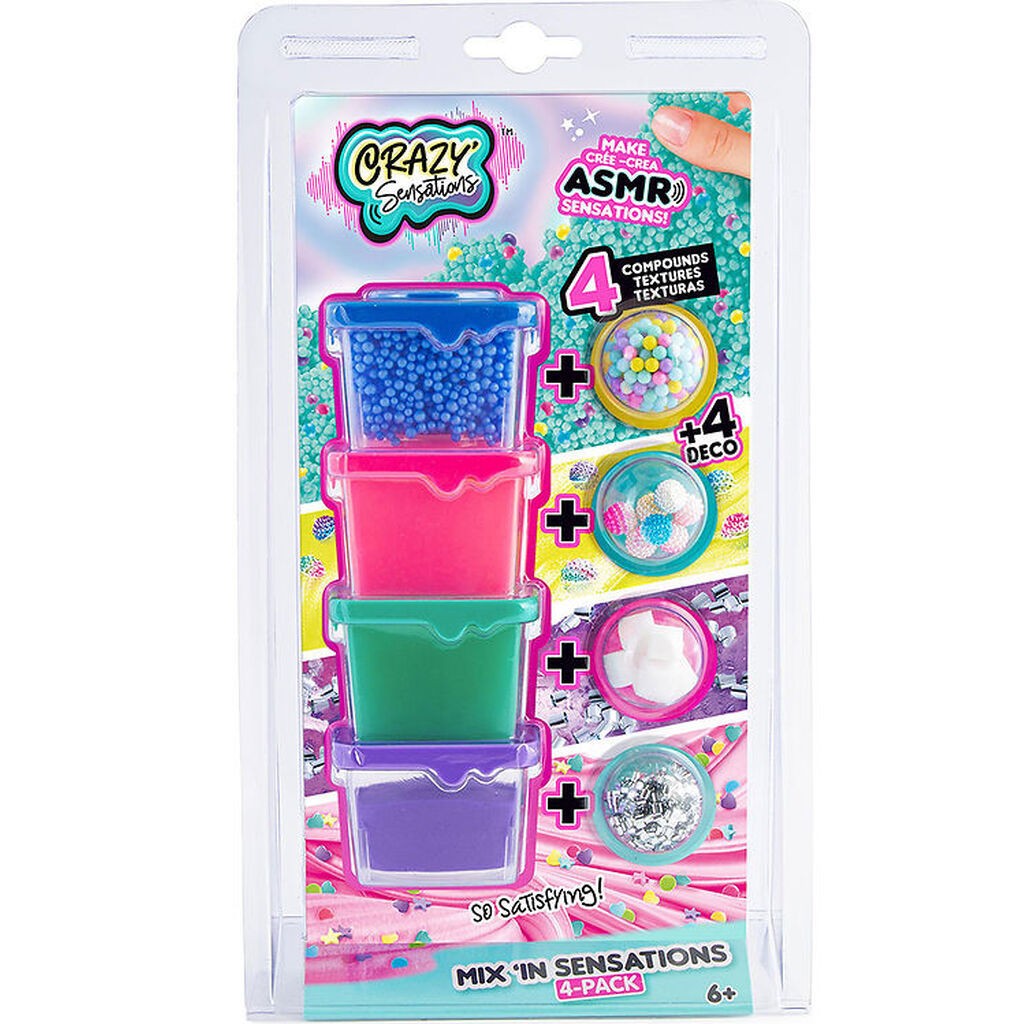 Crazy Sensations Sæt - ASMR - Mix 'In Sensations - 4 stk.