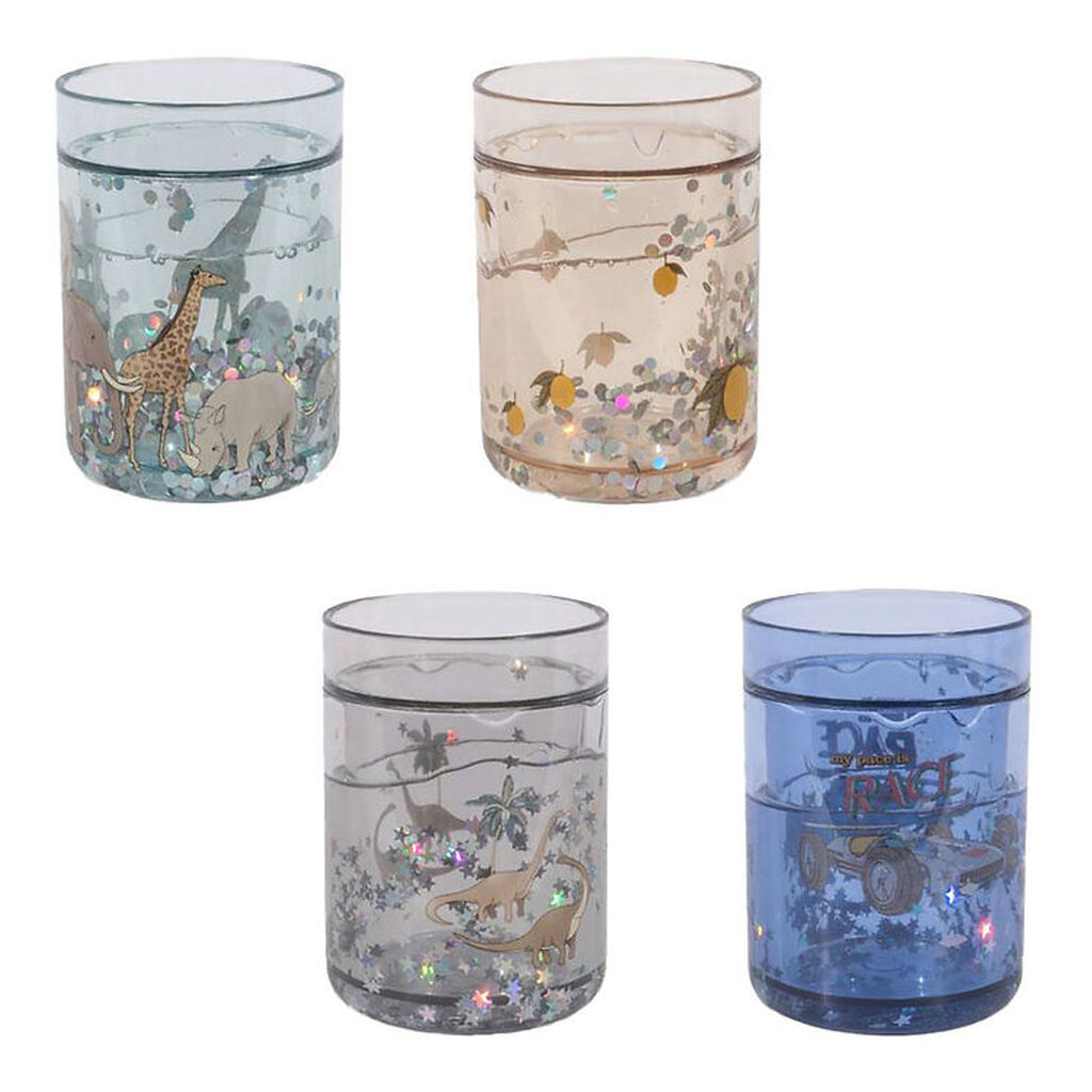 Konges Sløjd Glitter Kopper - 4-pak - Blue Mix