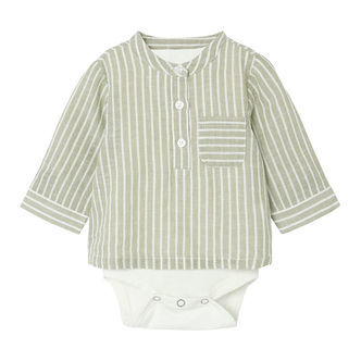 Name It Skjortebody l/æ - NbmHilom - Oil Green